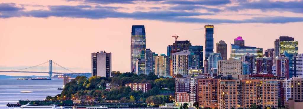 skyscrapers in NJ.